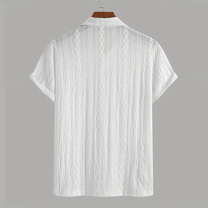 Men’s Summer Knit Polo – Breathable Short Sleeve Shirt