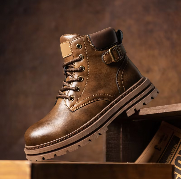 Men’s Durable Genuine Leather Ankle Work Boots