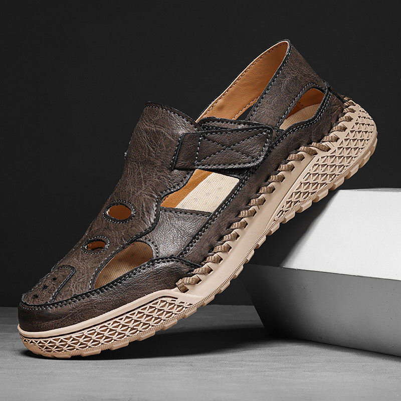 Men's Leather Comfortable Outdoor Sandals