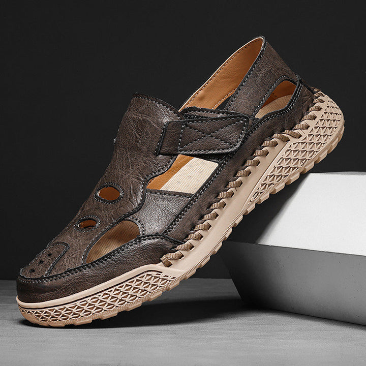 Men's Leather Comfortable Outdoor Sandals