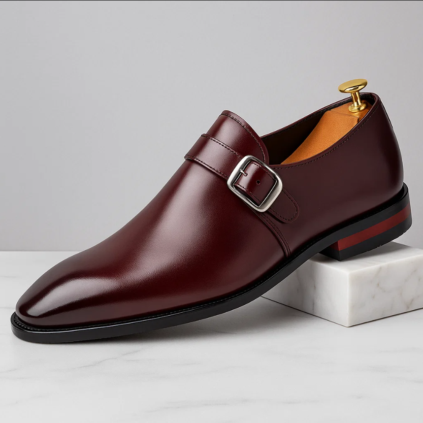 Men’s Monk Strap Dress Shoes | Genuine Leather Formal Shoes