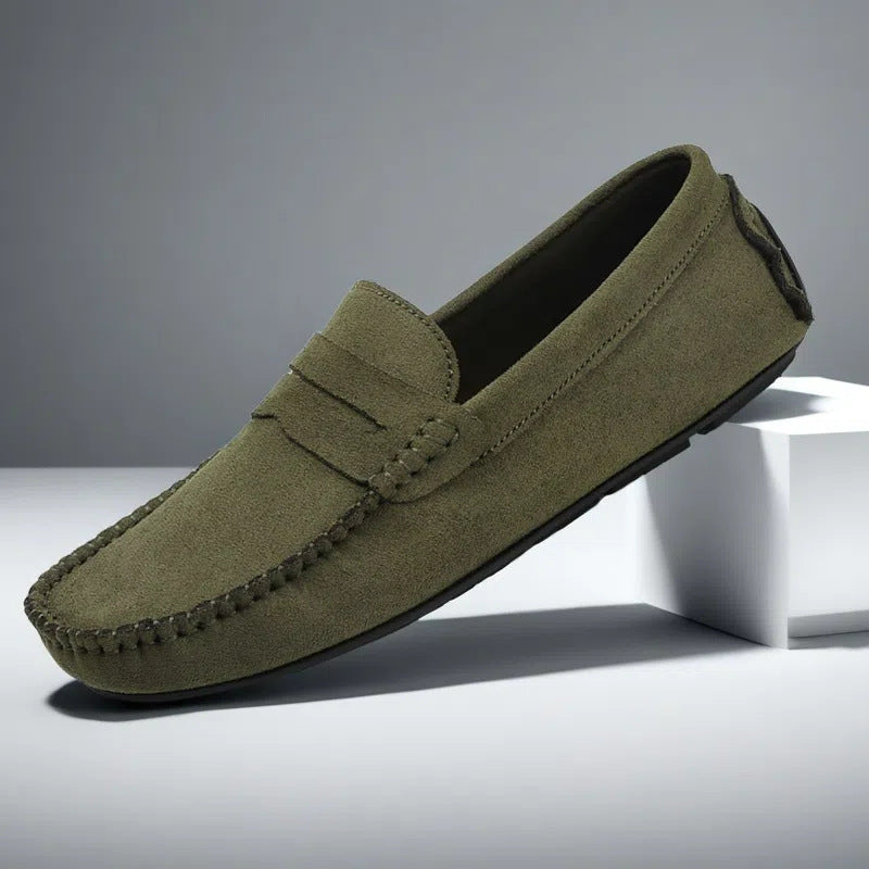 Men's Suede Classic Slip-On Loafers