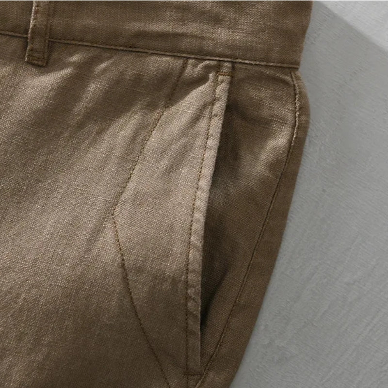 Men’s Lightweight Tailored Summer Linen Shorts – Breathable Relaxed-Fit