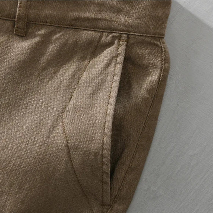 Men’s Lightweight Tailored Summer Linen Shorts – Breathable Relaxed-Fit