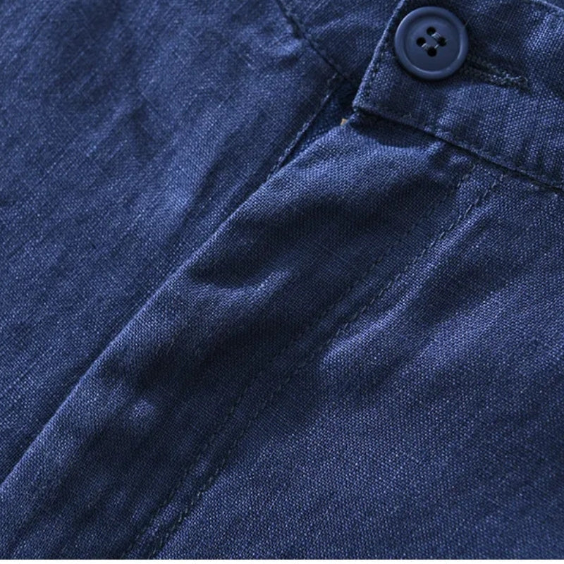 Men’s Lightweight Tailored Summer Linen Shorts – Breathable Relaxed-Fit