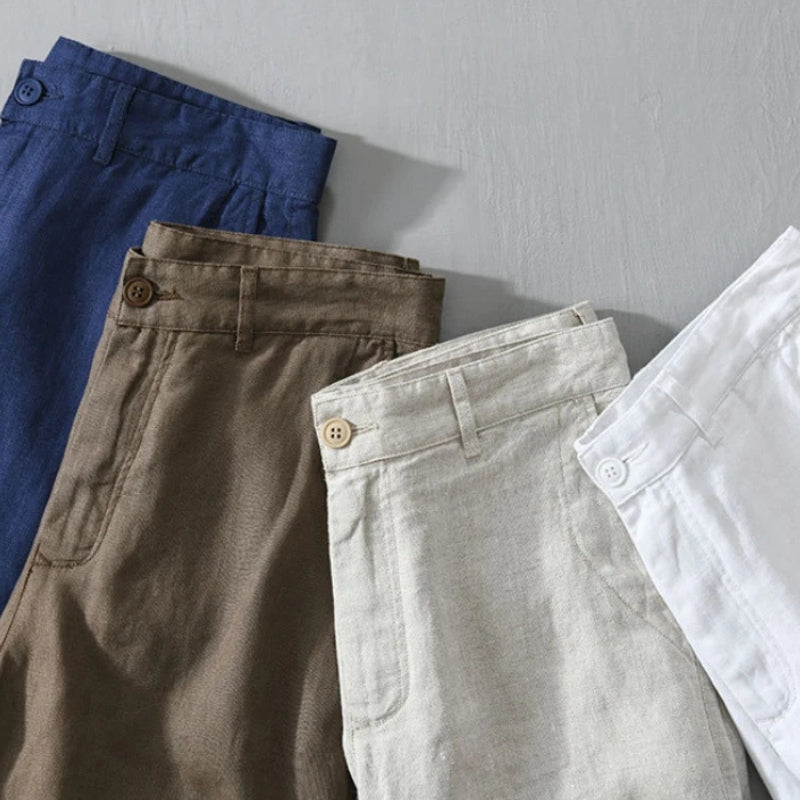 Men’s Lightweight Tailored Summer Linen Shorts – Breathable Relaxed-Fit
