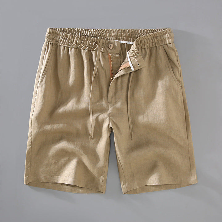 Men's Linen Drawstring Summer Casual Shorts