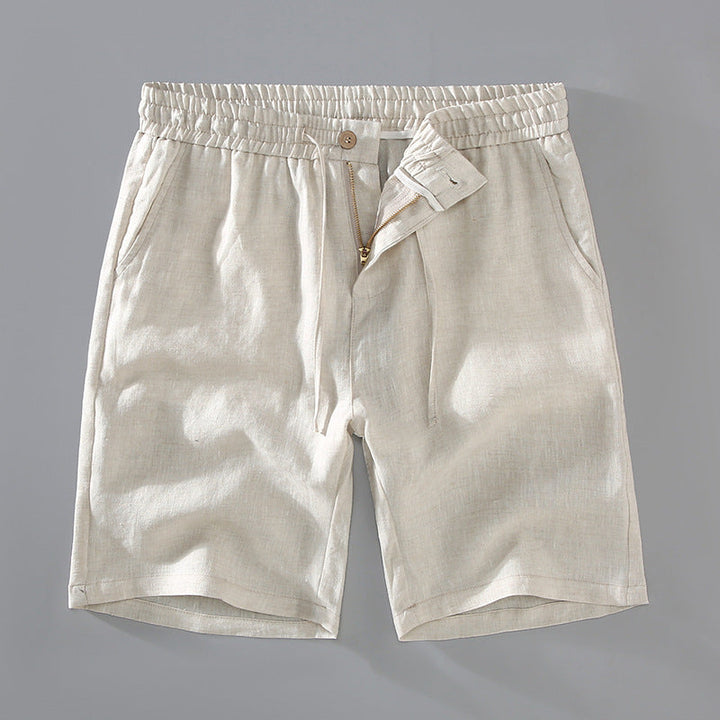 Men's Linen Drawstring Summer Casual Shorts