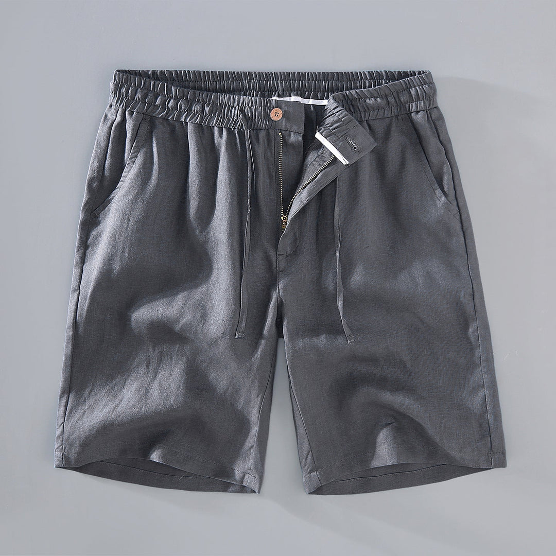 Men's Linen Drawstring Summer Casual Shorts