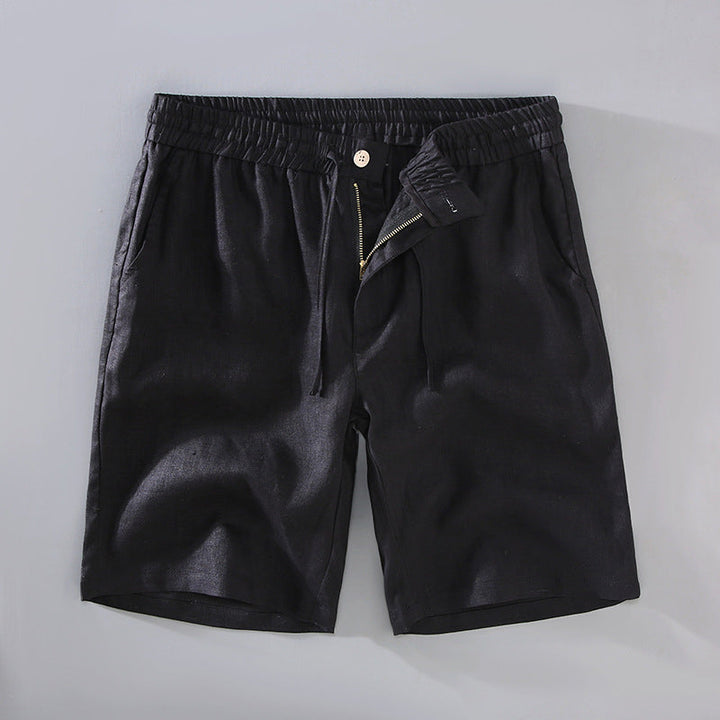 Men's Linen Drawstring Summer Casual Shorts