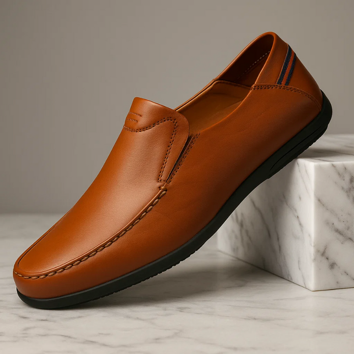 Men’s Genuine Leather Slip-On Loafers