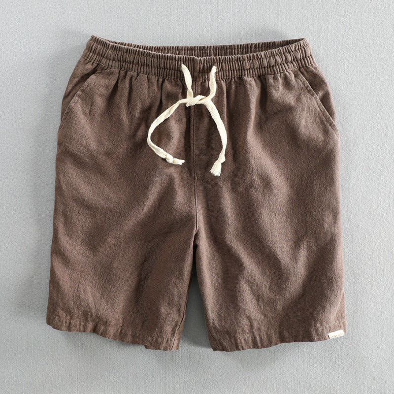 Men's Comfortable Linen Drawstring Shorts