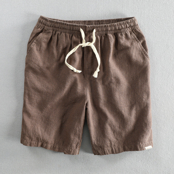 Men's Comfortable Linen Drawstring Shorts
