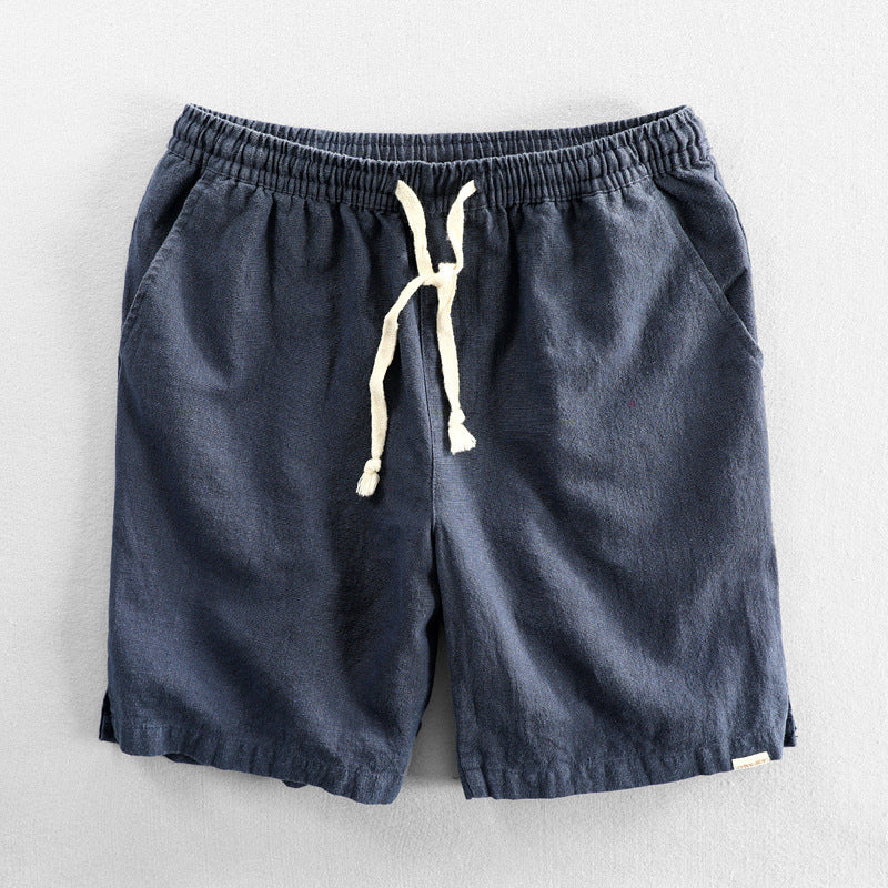 Men's Comfortable Linen Drawstring Shorts