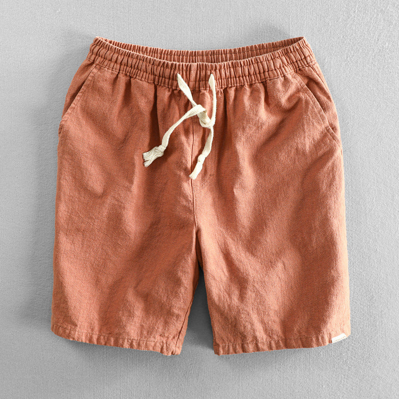 Men's Comfortable Linen Drawstring Shorts