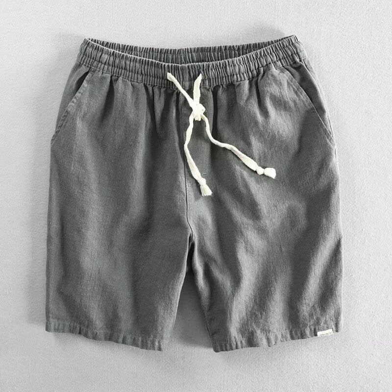 Men's Comfortable Linen Drawstring Shorts