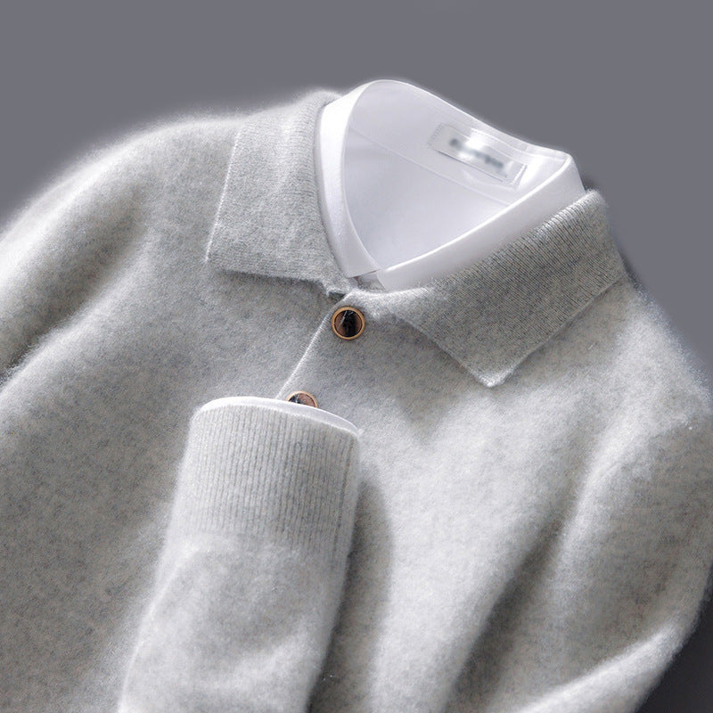 Men's Santino Polo Warm Soft Knit Sweater