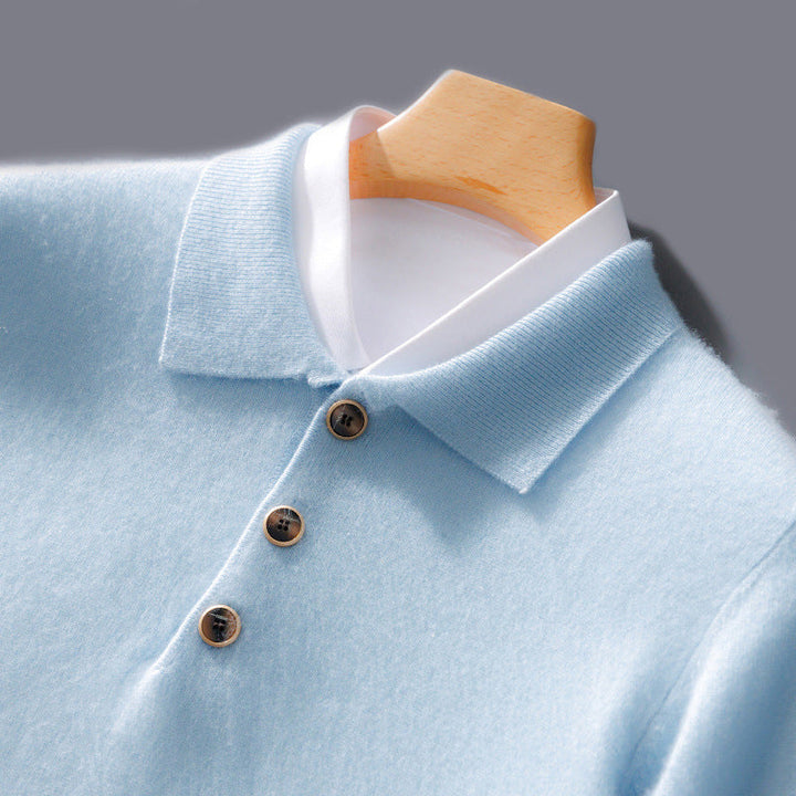 Men's Santino Polo Warm Soft Knit Sweater