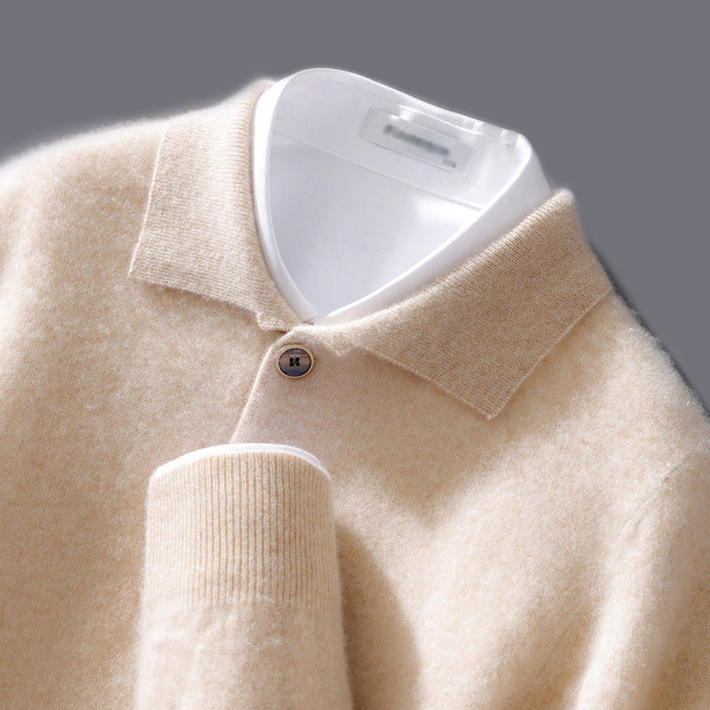 Men's Santino Polo Warm Soft Knit Sweater