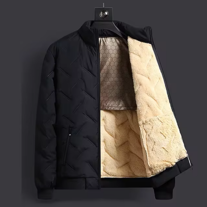 Men's Stefano Sherpa Quilted Insulated Bomber Jacket