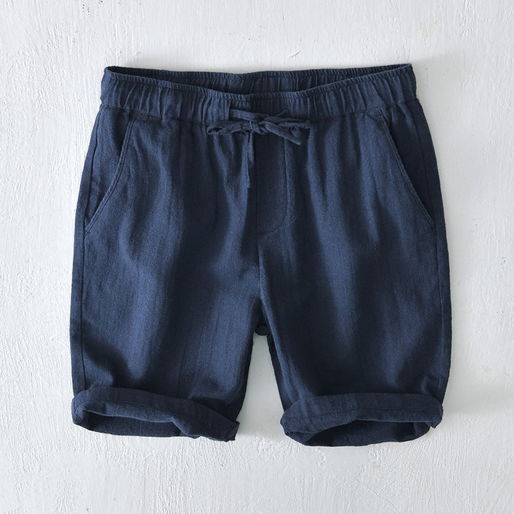 Men’s Linen Drawstring Shorts – Lightweight Breathable Summer Fit