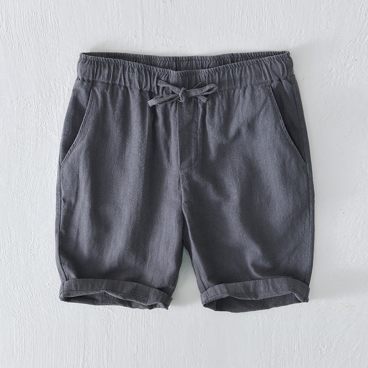 Men’s Linen Drawstring Shorts – Lightweight Breathable Summer Fit