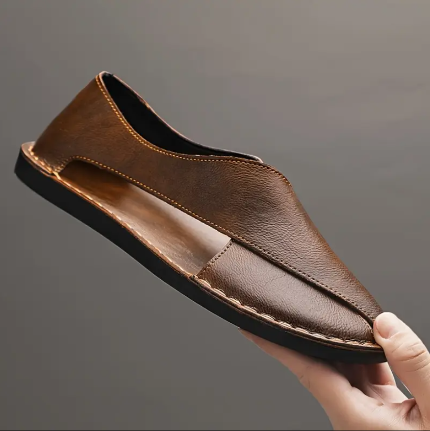 Men's Genuine Leather Peshawari Comfortable Breathable Sandals