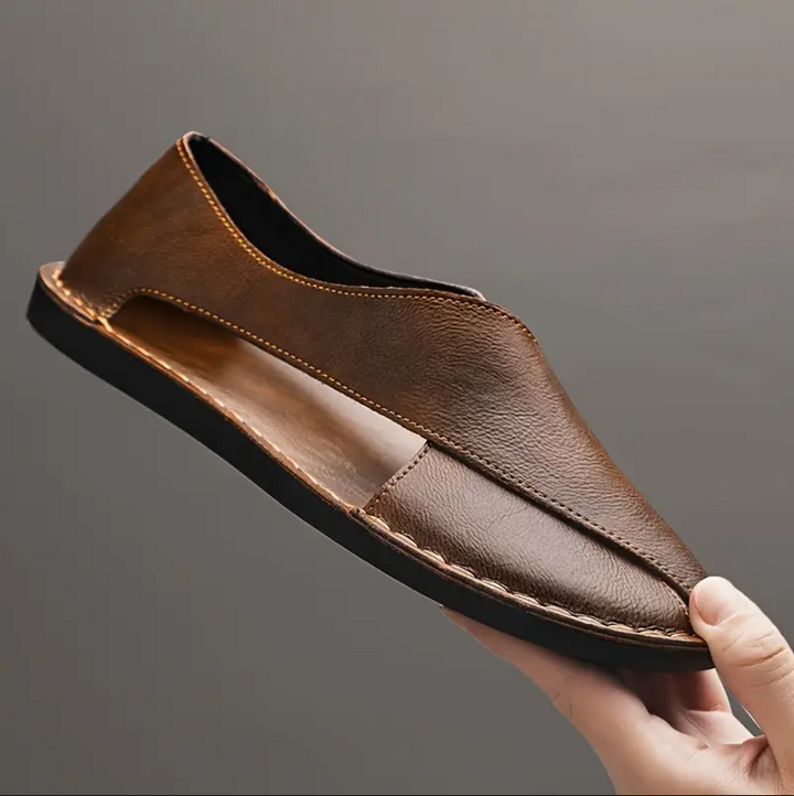 Men's Genuine Leather Peshawari Comfortable Breathable Sandals