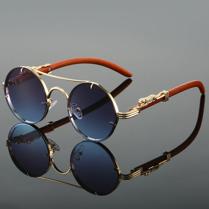 Retro Round Polarised UV400 Sunglasses