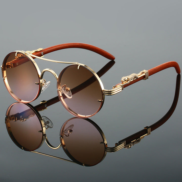 Retro Round Polarised UV400 Sunglasses