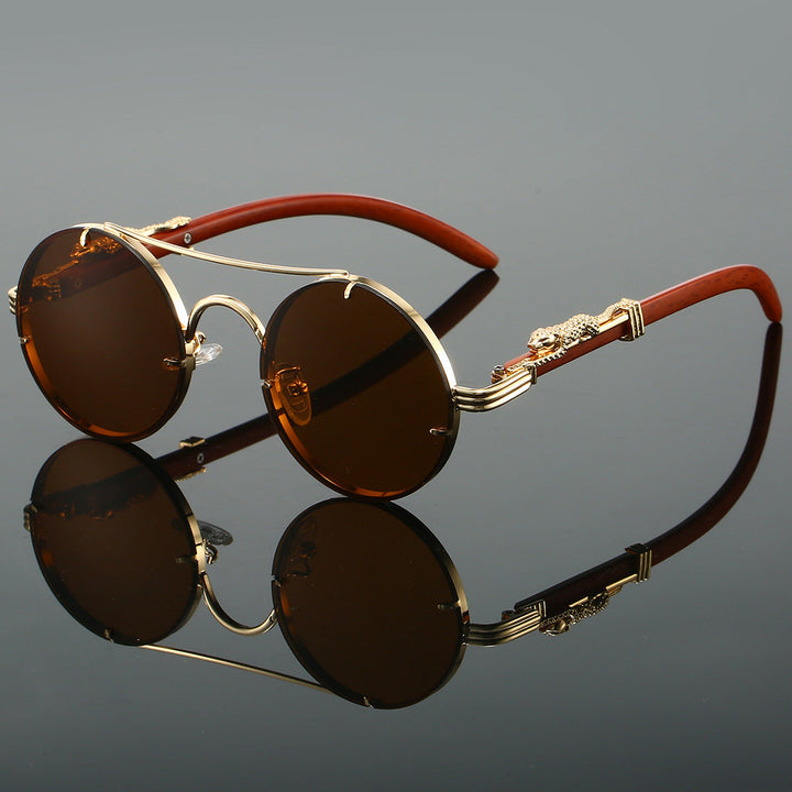 Retro Round Polarised UV400 Sunglasses