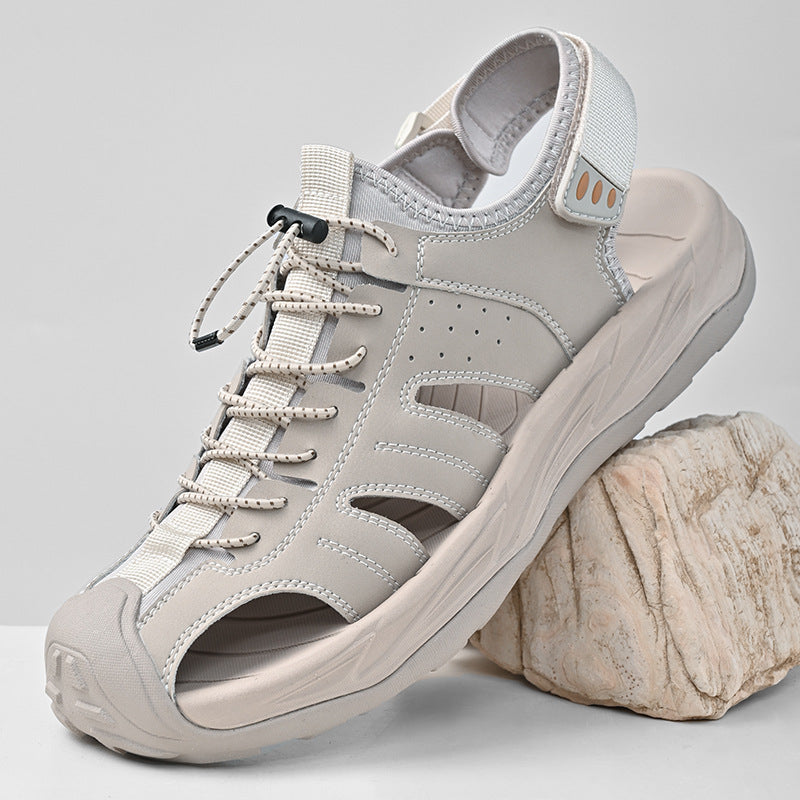 Men’s Outdoor Closed-Toe Sport Sandals – Cushioned Grip Sole