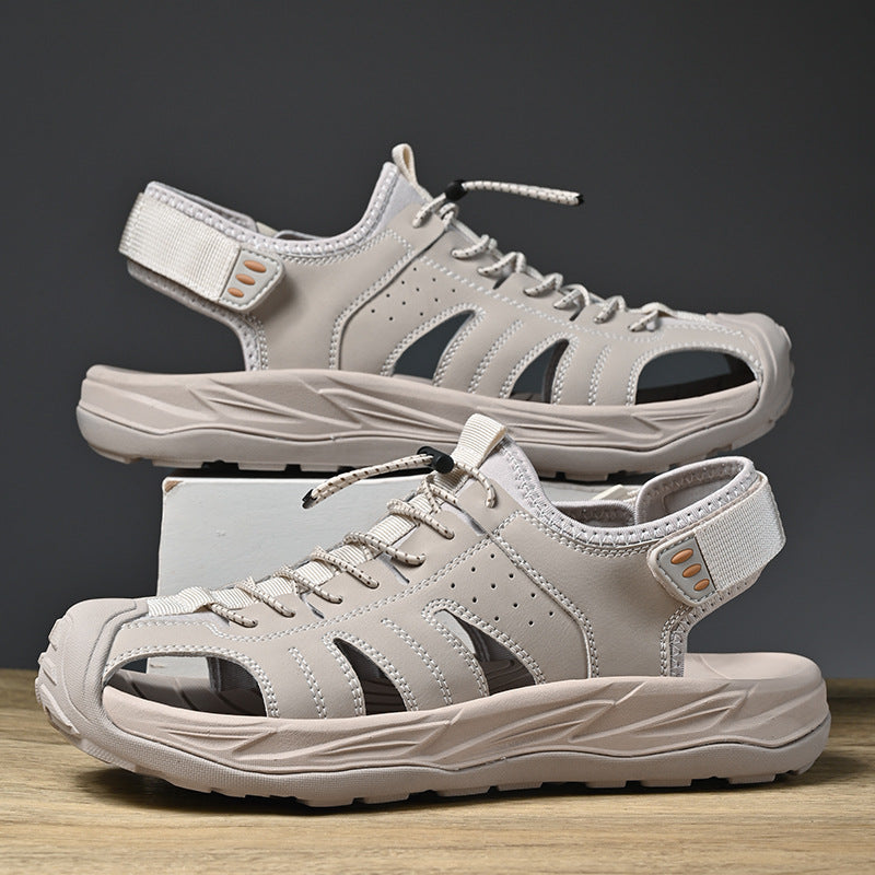 Men’s Outdoor Closed-Toe Sport Sandals – Cushioned Grip Sole