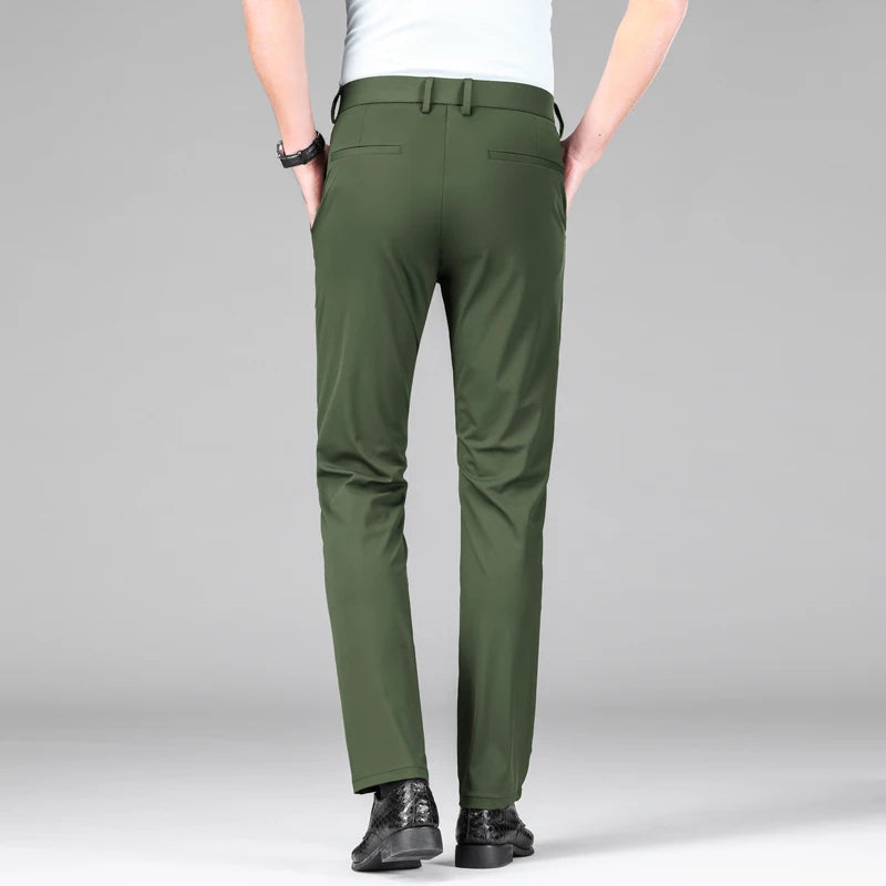 Men's Silk Stretch Dress Pants
