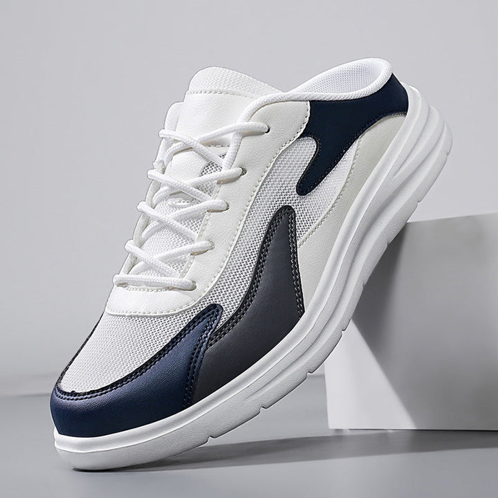 Men’s Backless Mesh Slip-On Cushioned Sole Sneakers