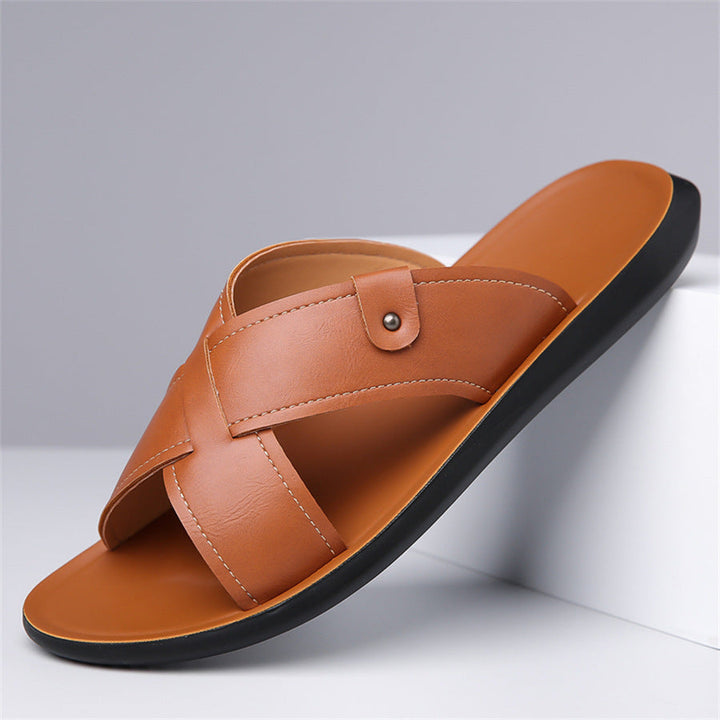 Men's Cross Strap Walking Sandals
