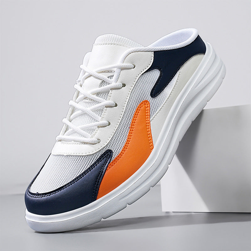 Men’s Backless Mesh Slip-On Cushioned Sole Sneakers