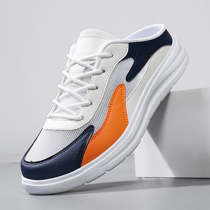 Men’s Backless Mesh Slip-On Cushioned Sole Sneakers