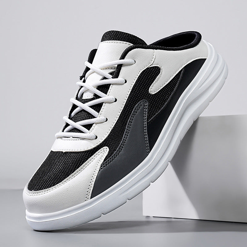 Men’s Backless Mesh Slip-On Cushioned Sole Sneakers