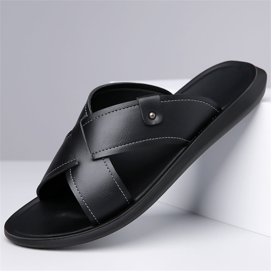 Men's Cross Strap Walking Sandals