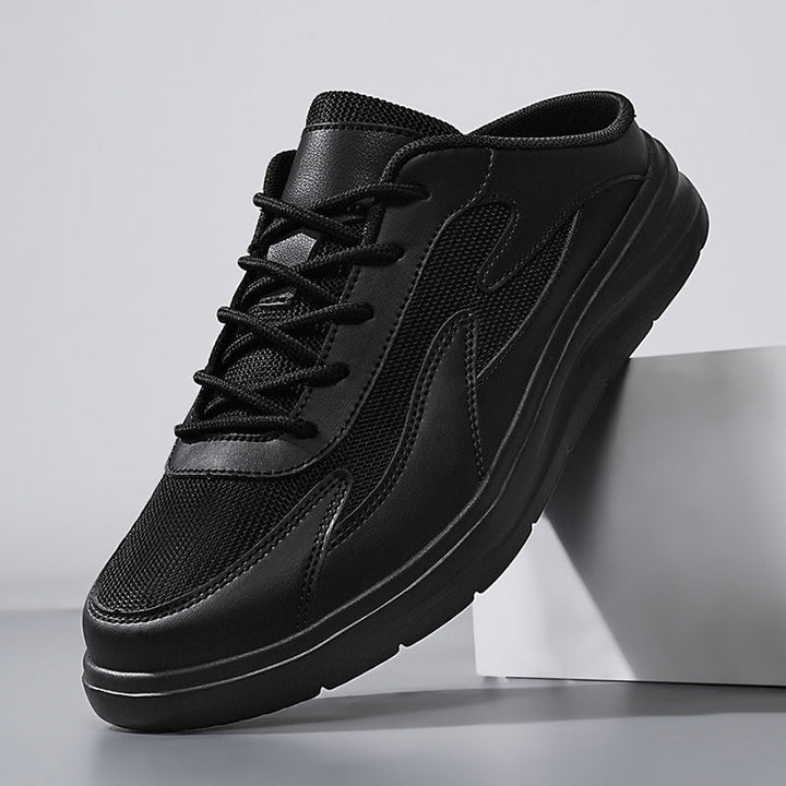 Men’s Backless Mesh Slip-On Cushioned Sole Sneakers