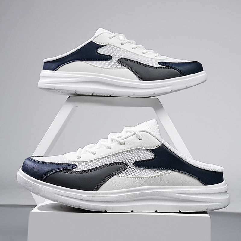 Men’s Backless Mesh Slip-On Cushioned Sole Sneakers