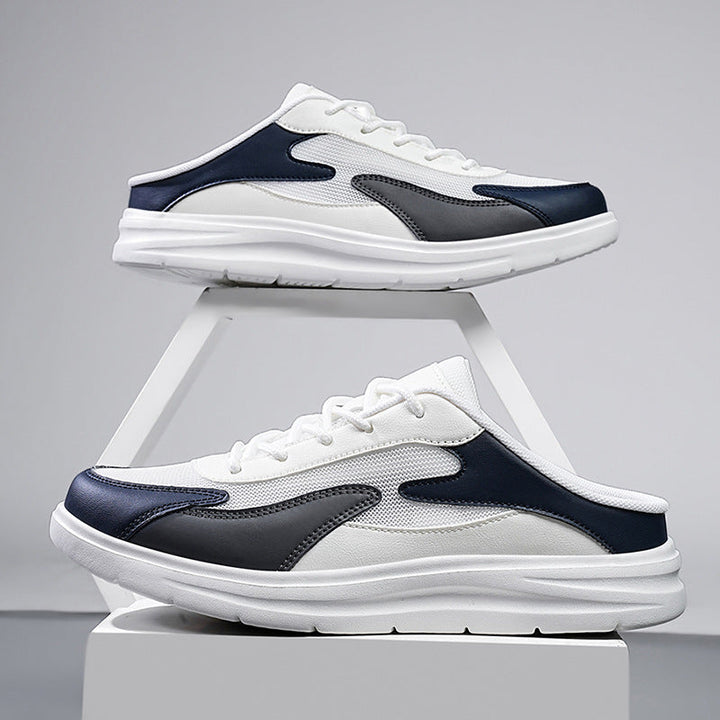 Men’s Backless Mesh Slip-On Cushioned Sole Sneakers