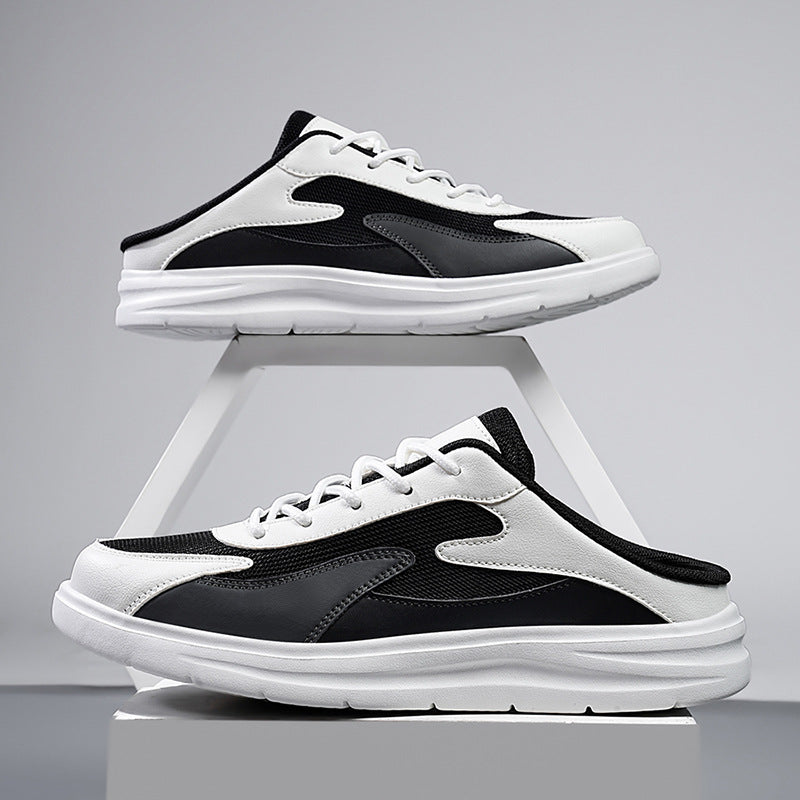 Men’s Backless Mesh Slip-On Cushioned Sole Sneakers