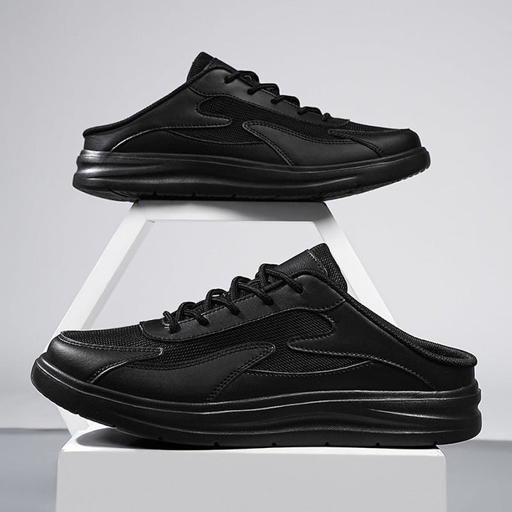 Men’s Backless Mesh Slip-On Cushioned Sole Sneakers