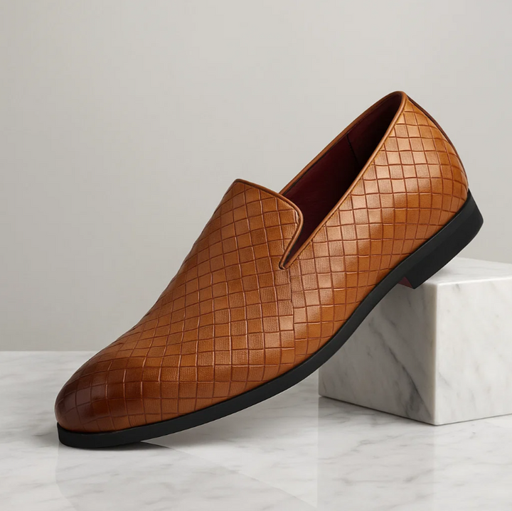 Men’s Textured Slip-On Dress Shoes