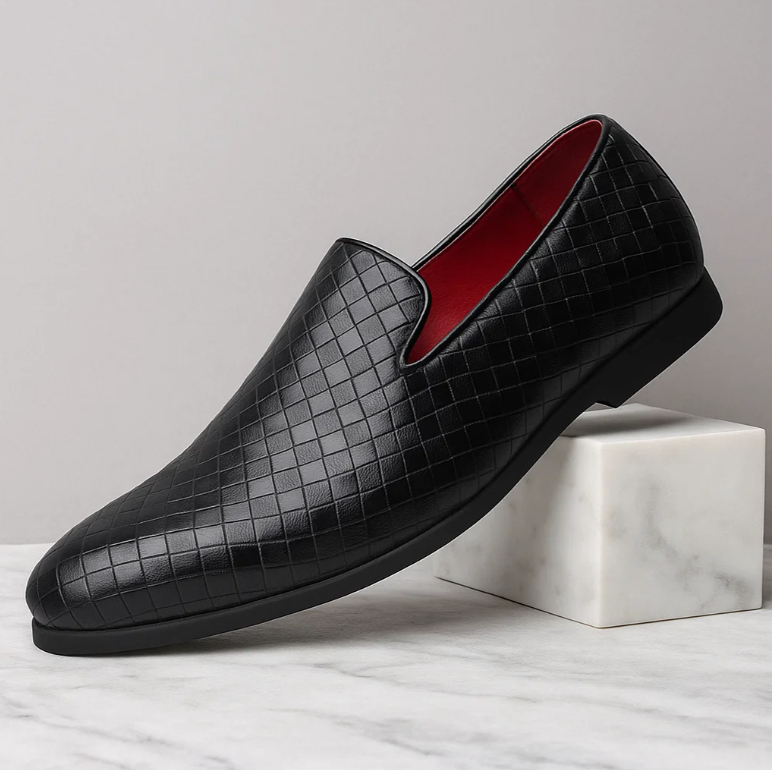 Men’s Textured Slip-On Dress Shoes