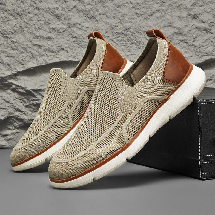 Men's Knit Mesh Slip-On Walking Loafers