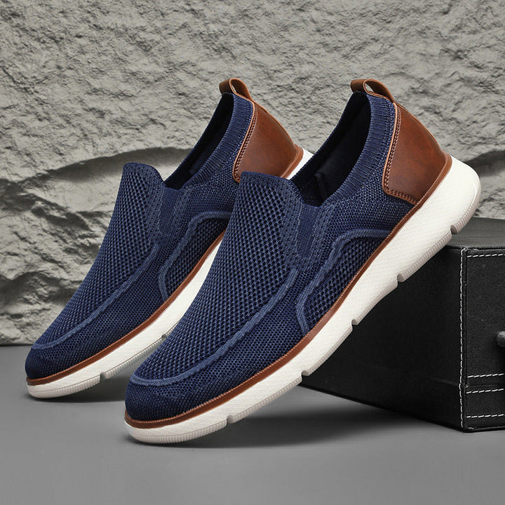 Men's Knit Mesh Slip-On Walking Loafers