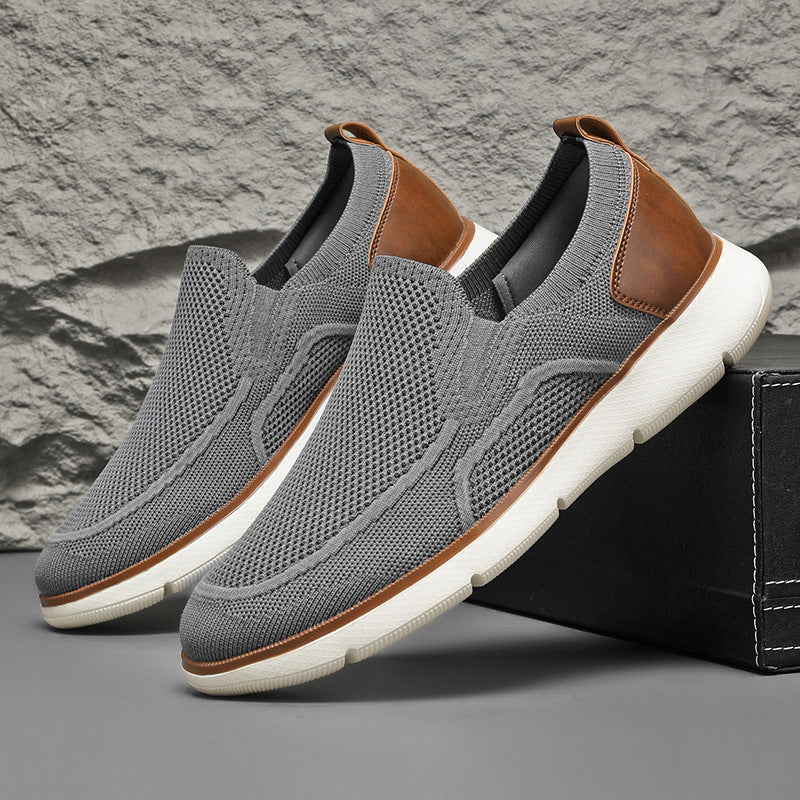 Men's Knit Mesh Slip-On Walking Loafers